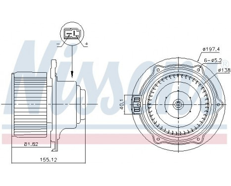 ventilateur de poêle 87570 Nissens, Image 6