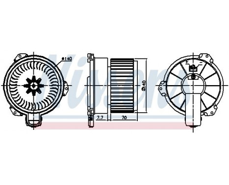 ventilateur de poêle 87706 Nissens, Image 6