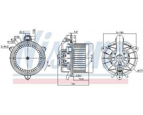 ventilateur de poêle 87710 Nissens, Image 6