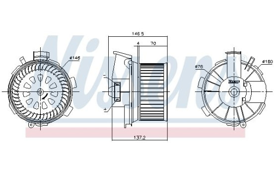 ventilateur de poêle 87744 Nissens, Image 6
