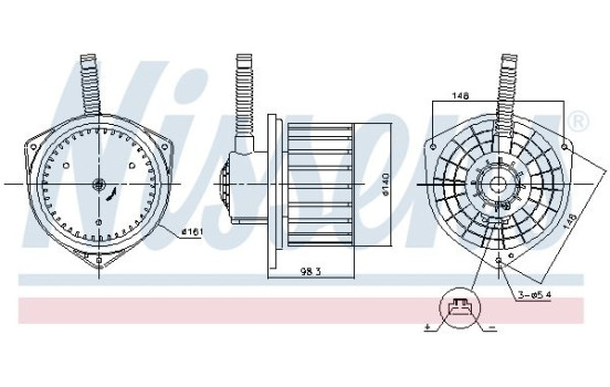 ventilateur de poêle 87755 Nissens, Image 6