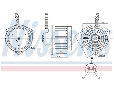 ventilateur de poêle 87756 Nissens