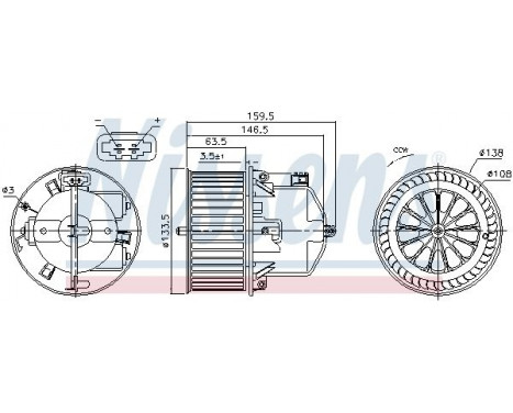 ventilateur de poêle 87761 Nissens, Image 6