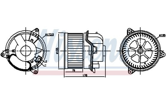 ventilateur de poêle 87784 Nissens, Image 5