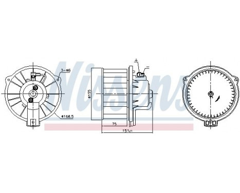 ventilateur de poêle 87796 Nissens, Image 6