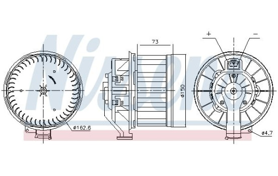 ventilateur de poêle 87803 Nissens, Image 6