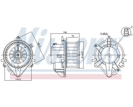 ventilateur de poêle 87804 Nissens, Image 6