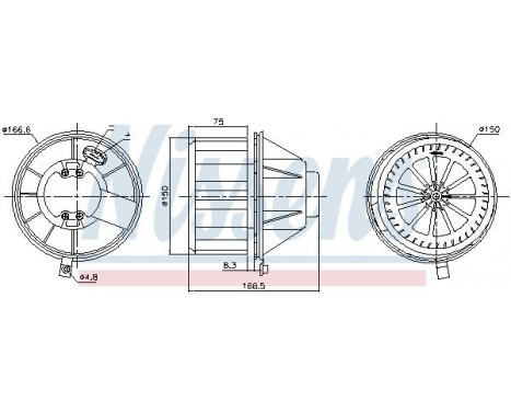 ventilateur de poêle 87832 Nissens, Image 6