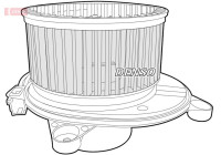 ventilateur de poêle DEA06001 Denso