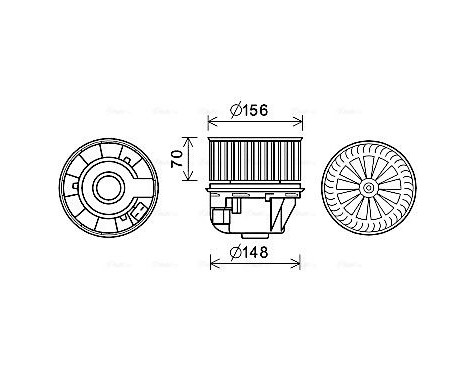 ventilateur de poêle FD8631 Ava Quality Cooling