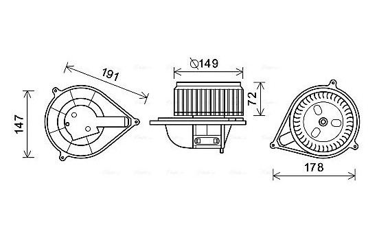 ventilateur de poêle FT8427 Ava Quality Cooling