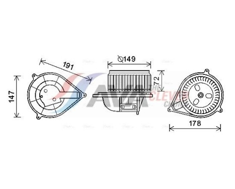 ventilateur de poêle FT8427 Ava Quality Cooling