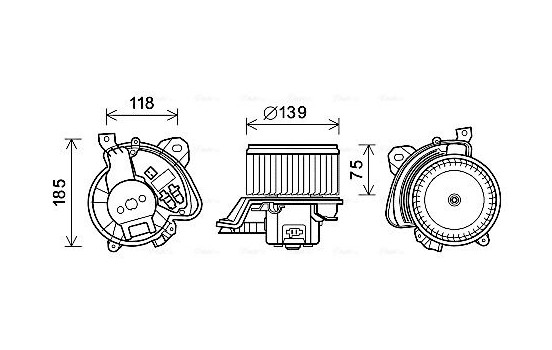 ventilateur de poêle FT8433 Ava Quality Cooling