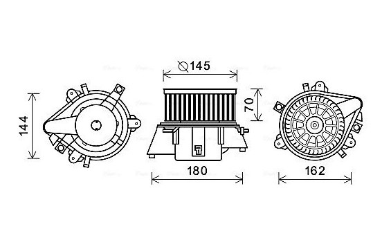 ventilateur de poêle FT8437 Ava Quality Cooling