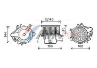 ventilateur de poêle FT8437 Ava Quality Cooling