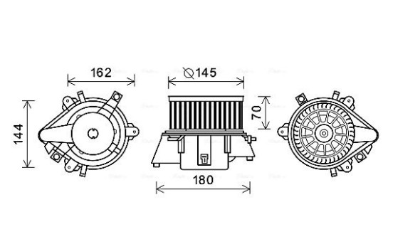 ventilateur de poêle FT8438 Ava Quality Cooling