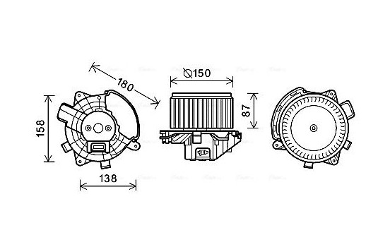 ventilateur de poêle FT8440 Ava Quality Cooling