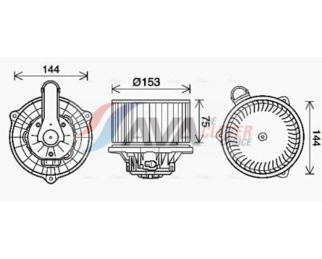 ventilateur de poêle HY8450 Ava Quality Cooling