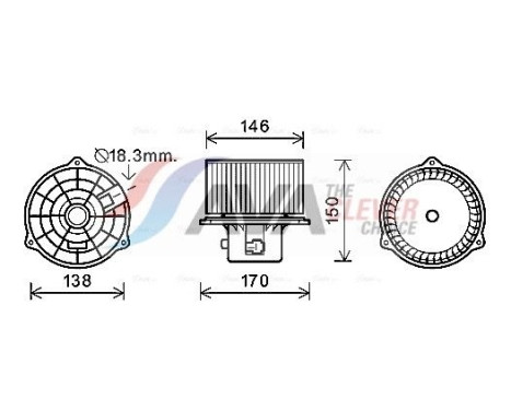 ventilateur de poêle HY8555 Ava Quality Cooling