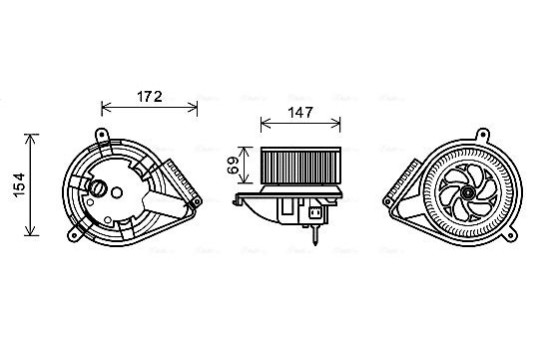 ventilateur de poêle MS8616 Ava Quality Cooling