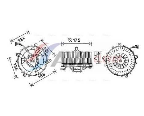 ventilateur de poêle MS8661 Ava Quality Cooling