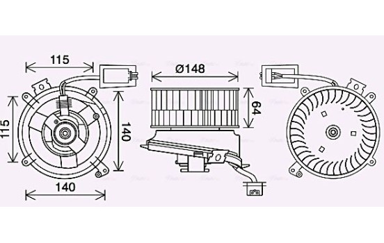 ventilateur de poêle MS8702 Ava Quality Cooling