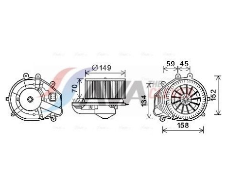 ventilateur de poêle VN8353 Ava Quality Cooling