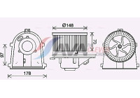 ventilateur de poêle VN8408 Ava Quality Cooling