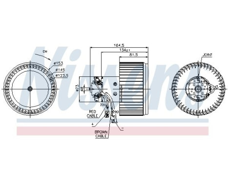 Ventilation intérieure 87093 Nissens