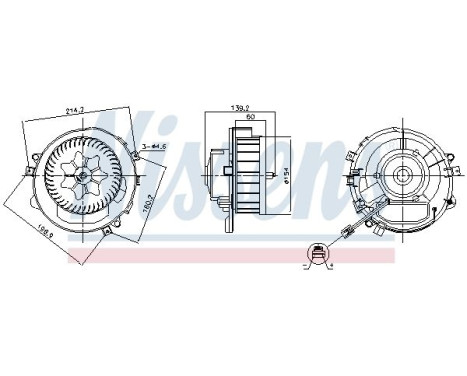 Ventilation intérieure 87525 Nissens
