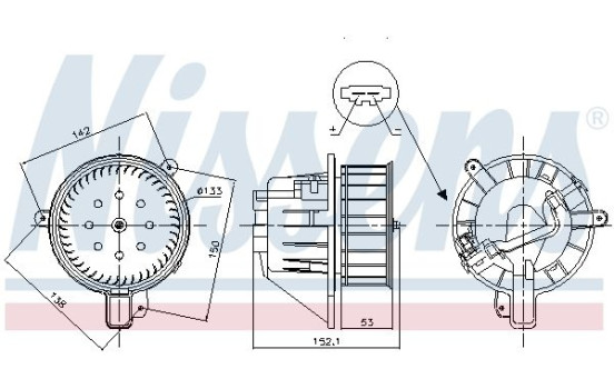 Ventilation intérieure 87547 Nissens