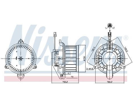 Ventilation intérieure 87579 Nissens