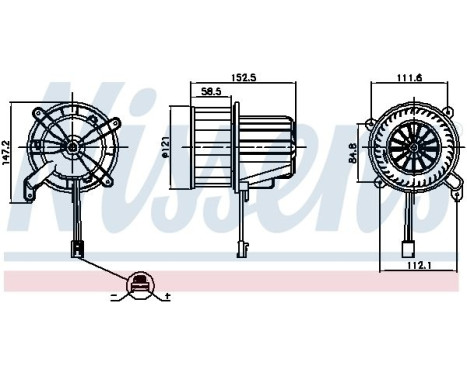 Ventilation intérieure 87621 Nissens