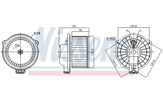 Ventilation intérieure 87717 Nissens