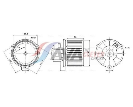 Ventilation intérieure MC8020 Ava Quality Cooling