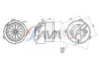 Ventilation intérieure PE8436 Ava Quality Cooling