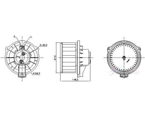 Ventilation intérieure TO8802 Ava Quality Cooling