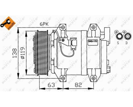 Compresseur, climatisation EASY FIT, Image 5