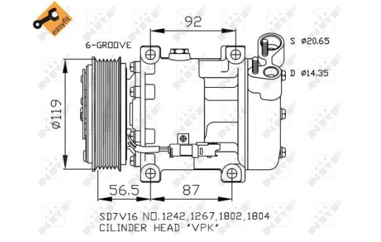 Compresseur, climatisation EASY FIT, Image 3