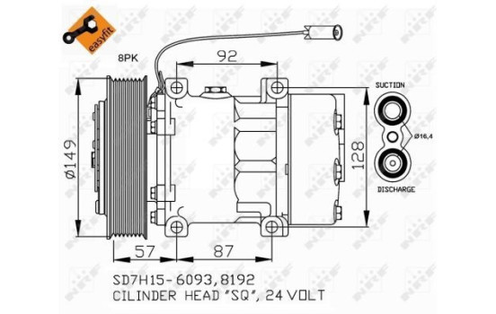 Compresseur, climatisation EASY FIT, Image 4