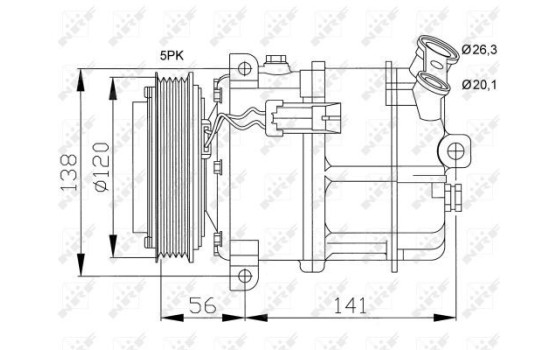 Compresseur, climatisation EASY FIT, Image 6