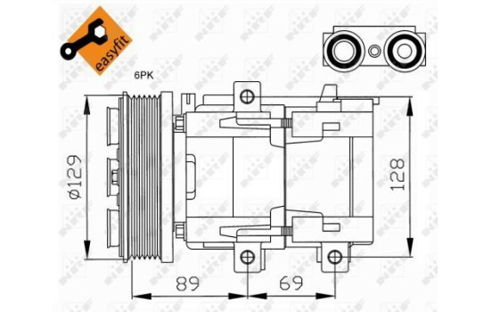 Compresseur, climatisation EASY FIT, Image 3