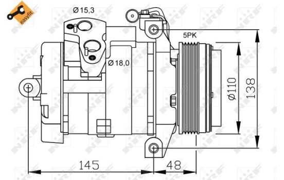 Compresseur, climatisation EASY FIT, Image 6