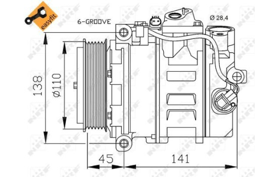 Compresseur, climatisation EASY FIT, Image 8