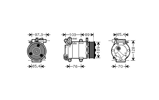 Compresseur, climatisation *** IR PLUS ***, Image 2
