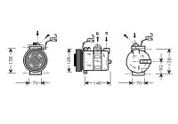 Compresseur, climatisation VECTRA B 25i 95-