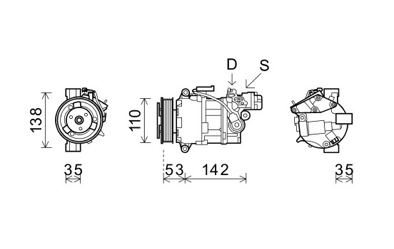 Compresseur, climatisation, Image 2