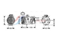 Compresseur, climatisation