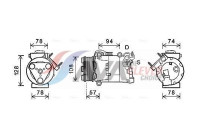 Compresseur, climatisation