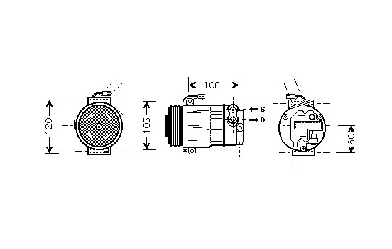 COMPRESSEUR DE CLIMATISATION 1.2 -00